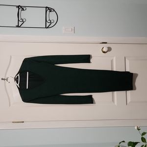 Long emerald bodycon dress street society size m